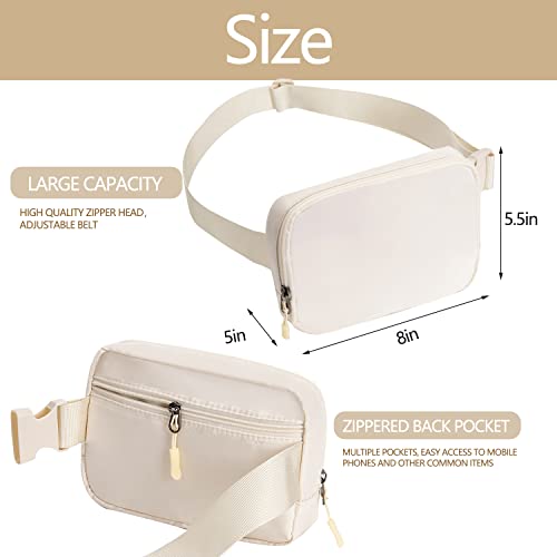 Belt bag Fanny pack crossbody bags for women Everywhere belt bag (ivory)