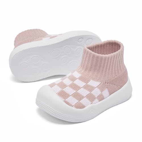 Eashi Baby Boy Girl Non-Skid Indoor Infant Walking Shoes Breathable Warm Elastic Sock Shoes with Memory Sole Protect Toes ...