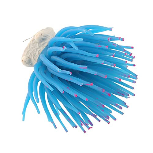Luminous Decoration, Safe Durable Silicone for Fish Tanks, Suitable for Freshwater and Saltwater (Blue)