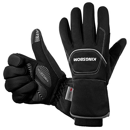 KINGSBOM -40F° Waterproof & Windproof Thermal Gloves - 3M Thinsulate Winter Touch Screen Warm Gloves - for Cycling,Riding,...