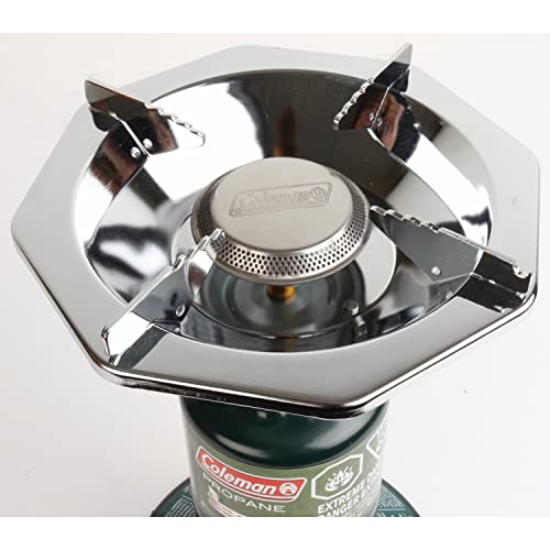 Coleman BottleTop Propane Stove with Adjustable Burner, Portable Camping/Backpacking Cooker with 7650 BTUs of Power for Ca...