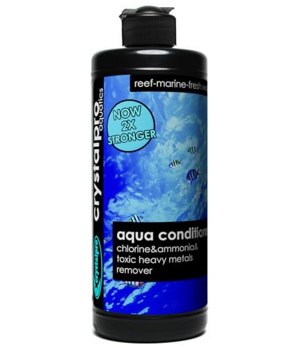 Crystalpro Aqua Conditioner - Treats 5000 Gallons - Aquarium Water Conditioner - Neutralizes Chlorine and Ammonia 16.9 Oz