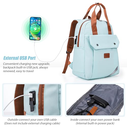 Cosbarn Travel Backpack with External USB Port, Durable Lightweight Backpack with One Laptop Compartment, Large backpack f...