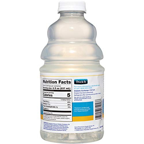Thick-It Clear Advantage Moderately Thick Water, Honey Consistency, Ready-to-Drink, Digestible Swallowing Aid, Hydration o...