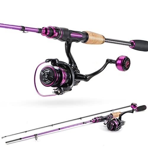 Sougayilang Spinning Combo, Medium Heavy Fishing Pole and 2000 Spinning Reel Set, Fishing Rod and Reel Commbo for Bass Fis...
