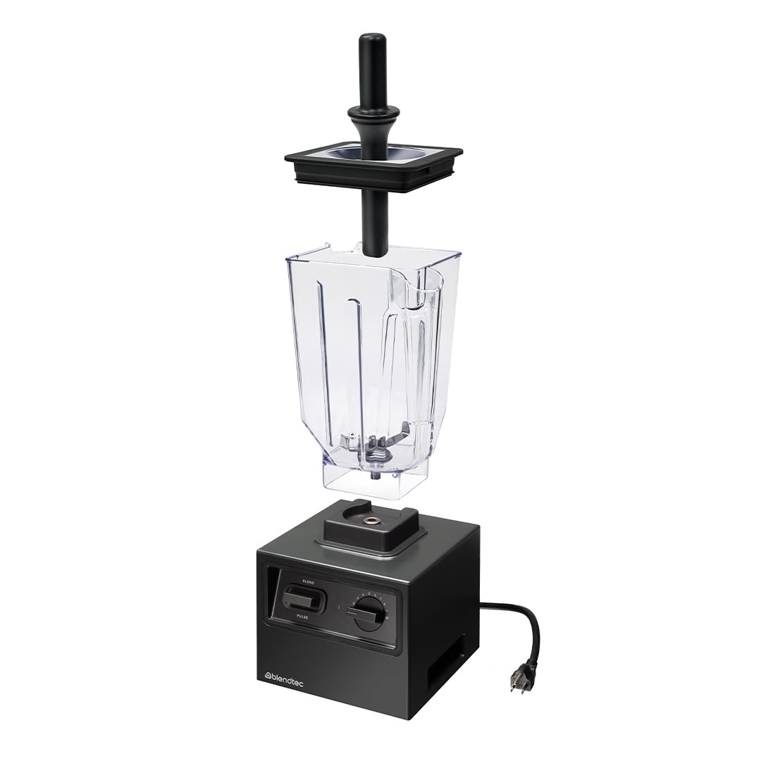 Blendtec Chef Blender with large capacity 110oz total capacity blending jar – Commercial back of house versatility and durability with tamper - Black