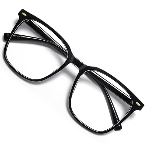 MACJERO Oversized Square Blue Light Blocking Glasses for Women Men, Anti-Fatigue Computer Monitor Gaming Glasses Reduce Ey...