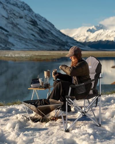 Nice C Heated Camping Chair with Battery, Outdoor Heated Chair, Heated Camping Chairs for Adults, Folding Chair, Beach Cha...