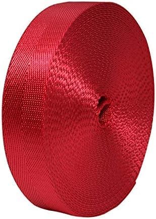 Devobunch 1 Inch Nylon Webbing Strap, Heavy Duty Nylon 10|25 Yard Webbing Roll, Durable Nylon Strapping for Indoor or Outd...