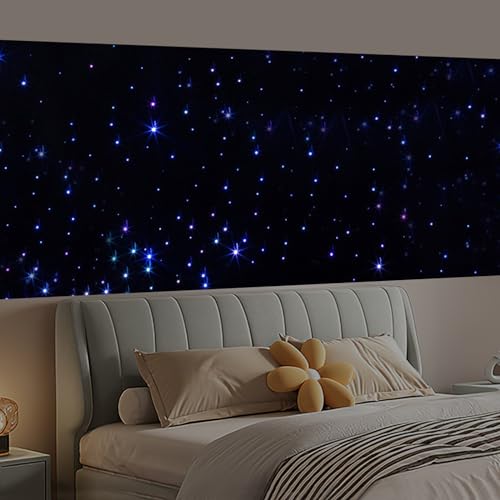 LED Stage Star Curtain Backdrop, 20x10ft LED Stage Starry Sky Cloths with Remote & DMX512 Controller, Portable Starlight B...