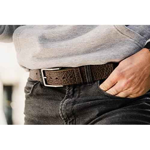 Magpul Tejas Gun El Cibolo Concealed Carry CCW Belt for Men Made of Bison Hide Leather and Reinforced Polymer
