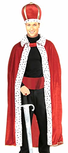 Rubies Men's King Robe and Crown Set, One Size for Themed Parties and Halloween
