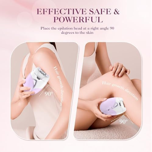 Epilator,Epilator for Women Facial Hair Removal Rechargeable,2 Speeds Hair Removal,Hair Removal Device with 36 Tweezers,Hair Removal for Women Legs/Face/Bikini/Arms,Womens Electric Shaver Smooth Skin