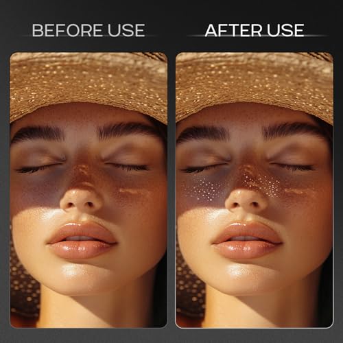 Face Glitter Freckles, Makeup Patches-Silver-Face Glitter Speckles Patches, 4pcs