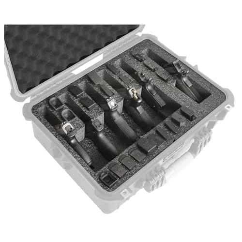 Case Club Foam Only to Fit Apache 4800 (Harbor Freight) - 6 Pistol Foam Set (6 Pistol)