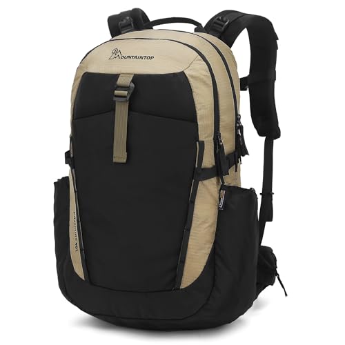 MOUNTAINTOP 30L Hiking Backpack,Men Women Camping Backpack,Lightweight Trekking Travel Backpacks for Climbing Skiing Cycling