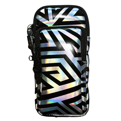 RaveVault Anti-Theft Rave Cell Phone Bag with Locking Zippers, Hidden Pocket – Perfect Phone Pouch for Ravers and Festival...