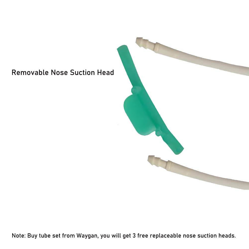 Vogvos 7FT Standard Nasal Cannula Tubing Soft Silicone Tube for Various Machine with Y-Shape Tee Connector and Nasal Suction Head-1 Pack
