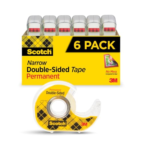 Scotch Permanent Double Sided Tape, Card Making and Holiday Scrapbooking Supplies, Alternative to Gift Wrap Tape for Wrapp...