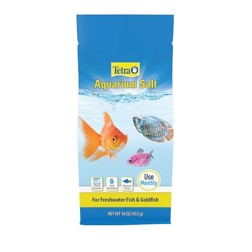 Tetra Aquarium Salt for Freshwater Fish Tanks, 16 Ounces, Salt for Tropical and Goldfish Aquariums Enhances The Health of ...