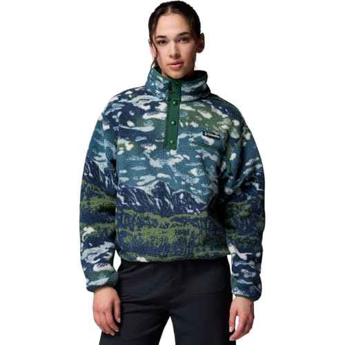 Columbia womens Helvetia¢â II Printed Cropped Half Snap