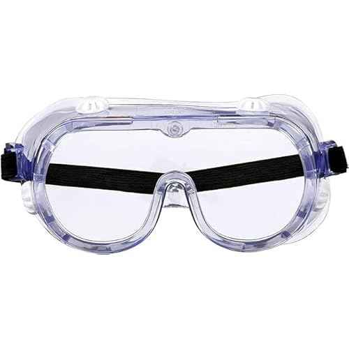keebomed Chemical Splash/Impact Safety Goggle, Soft, Adjustable 1 -Pack