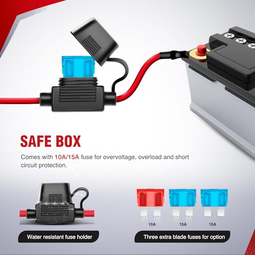 Nilight - 10013W NI -WA 07 LED Light Bar Wiring Harness Kit SASQUATCH LIGHTS 12V 5Pin Rocker Laser On off Waterproof Switc...