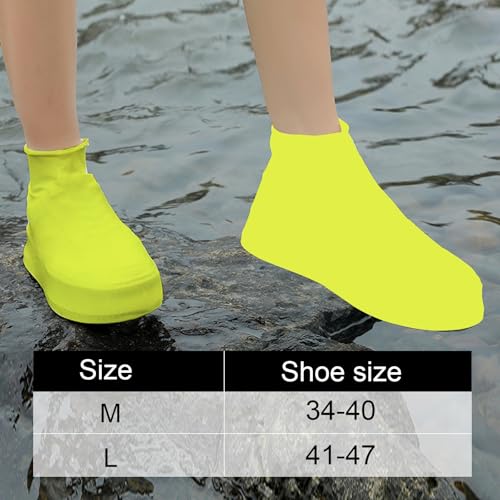 Waterproof Emulsion Shoe Covers for Men and Women Universal Fit Shoe Protector for Outdoor and Indoor Reusable Non-Slip Guard