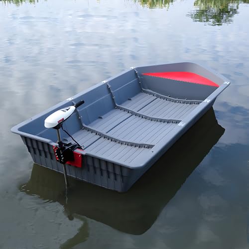 LECARDIO Folding Fishing Kayak - Portable Modular Fishing Boat for 1-2 Persons with Bow Air Compartment & Outboard Engine ...