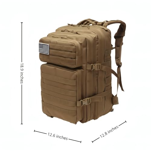 Fortune Edge Military Tactical Backpack for Men and Women Molle 45L Large Army 3 Days Assault Pack Bug Out Bag Water Resis...