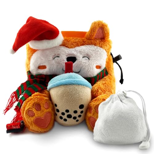 Rock Climbing Chalk Bag + Refillable Ball – Boba Dog Plush Animal Bag