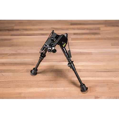 Caldwell XLA Fixed Bipod with Adjustable Notched Legs and Slim Folding Design for Easy Transport, Rifle Stability, and Target Shooting