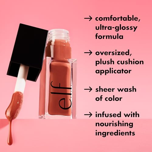 e.l.f. Glow Reviver Lip Oil, Nourishing Tinted Lip Oil For A High-shine Finish, Infused With Jojoba Oil, Vegan & Cruelty-f...
