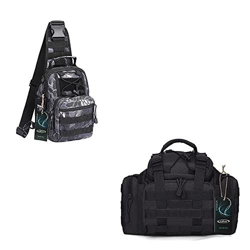 G4Free Outdoor Tactical Backpack with G4Free Outdoor Travel Waist Pack