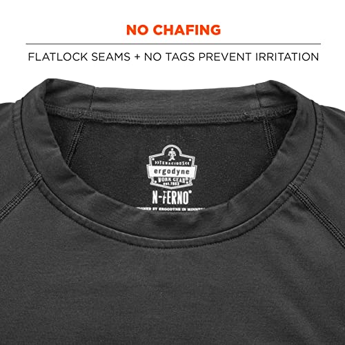Ergodyne N-Ferno 6435 Thermal Long Sleeve Shirt, Black, Large