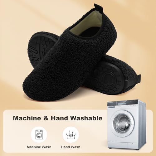 Slipper for Women Men Slipper Socks House Shoes Rubber Sole Slip On Soft-Lightweight Non Slip Indoor/Outdoor
