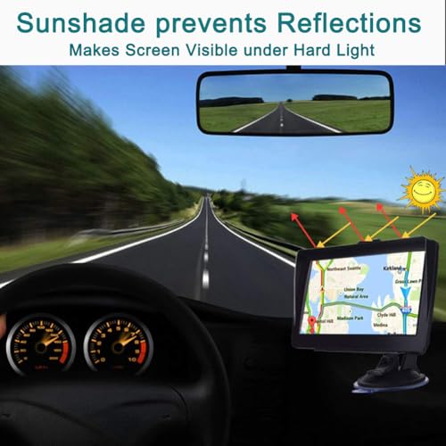 MRSXWPY 7-Inch HD Touchscreen GPS Navigator for Car, Truck & RV with 2025 Maps (Free Lifetime Updates), Voice Turn-by-Turn...