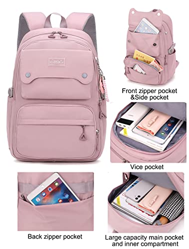 JiaYou Teen Girls Casual Backpack High Middle School Daypack Women Daily Travel Laptop Bag (1# Blue, 26 Liters)