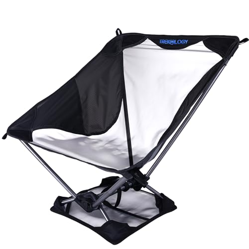 TREKOLOGY Ultralight Camping Chair & Sand Mat Bundle - Lightweight Folding Chair with Carry Bag, Compact Sand Mat for Outd...