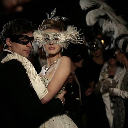 Toyosport 32 Pack Couple Masquerade Masks, Mardi Gras Mask, Christmas Masks, Elegant Feather & Rhinestone Half Face Masks ...