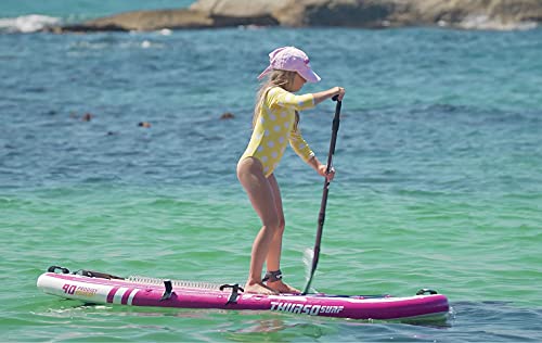 THURSO SURF Prodigy Junior Kids Inflatable SUP Stand Up Paddle Board 7'6 x 30'' x 4'' Two Layer Includes Adjustable Carbon...
