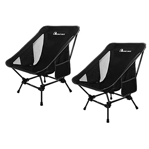 MOON LENCE Outdoor Chair, Low Chair, 2-Way More Stable, Camping Chair, Ground Chair, Camp Chair, Lightweight, Foldable, Co...