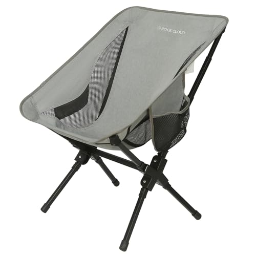 ROCK CLOUD Portable Camping Chair Ultralight Folding Camp Chairs Outdoor for Camp Hiking Backpacking Lawn Beach Sports