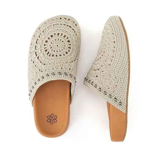 The Sak Bolinas Clog in Crochet and Leather, Slip On Entry