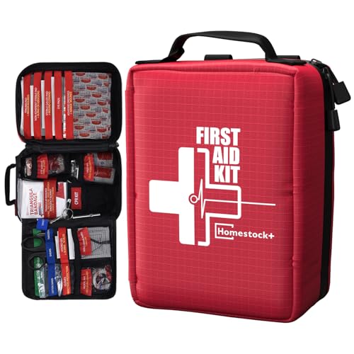 First Aid Kits - Compact First Aid Kit with Labelled Compartments Molle System Premium Emergency Kits for Home, Office, Ca...