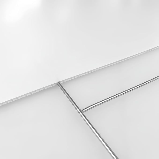 12 Pack Heavy Duty Metal H Frame Wire H Long Stakes, 24'' x 10'' Yard Sign Stake for 4mm Corrugated Signs