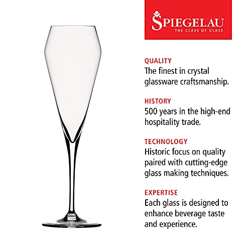 Spiegelau Willsberger Champagne Flutes, Elegant Crystal Champagne Glasses Gift Set, Perfect for Prosecco, Sparkling Rose, ...