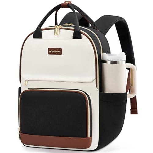 LOVEVOOK Laptop Backpack for Women with Giant Tumbler Holder Pocket, 15.6 inch Travel Work Backpack Purse for Teacher Nurs...