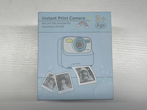 Kids Instant Digital Cameras for Boys and Girls, 1080P HD Dual-Lens Selfie Digital Camera with Print Paper & 32G Card, Christmas Birthday Gifts Toys for Toddler and Teenagers Age 3-16 Years Old
