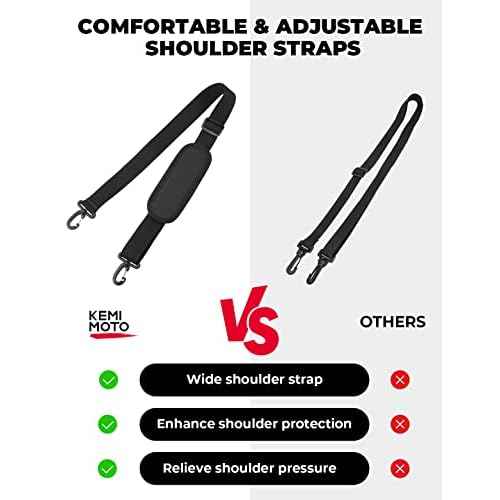 KEMIMOTO Water Bottle Holder Bag, Water Bottle Carrier with Adjustable Shoulder Strap, Water Bottle Pouch Holder for Hiking, Camping, Fishing, Compatible with YETI STANLEY SLM 32 oz, 40 oz, 64 oz